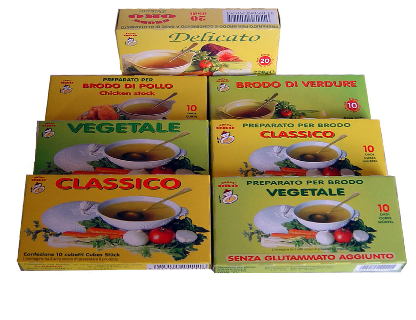 chicken stock, chicken bouillon, meat bouillon, vegetable bouillon, prepared for soup and seasoning in cubes
