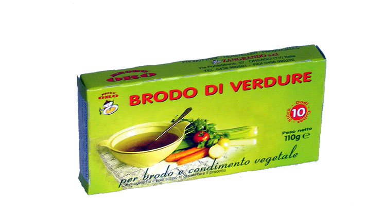 brodo oro brodo di verdure, bouillon cubes for soup and seasoning vegetable,with first quality extract